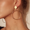 Gold  Circle Earring