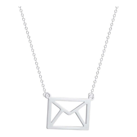Silver Envelope Necklace