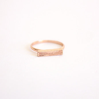 Rose Gold Bar Ring